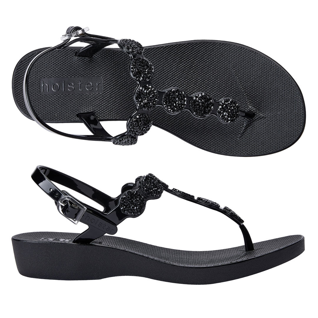 Giselle Wedge - Black holster Australia