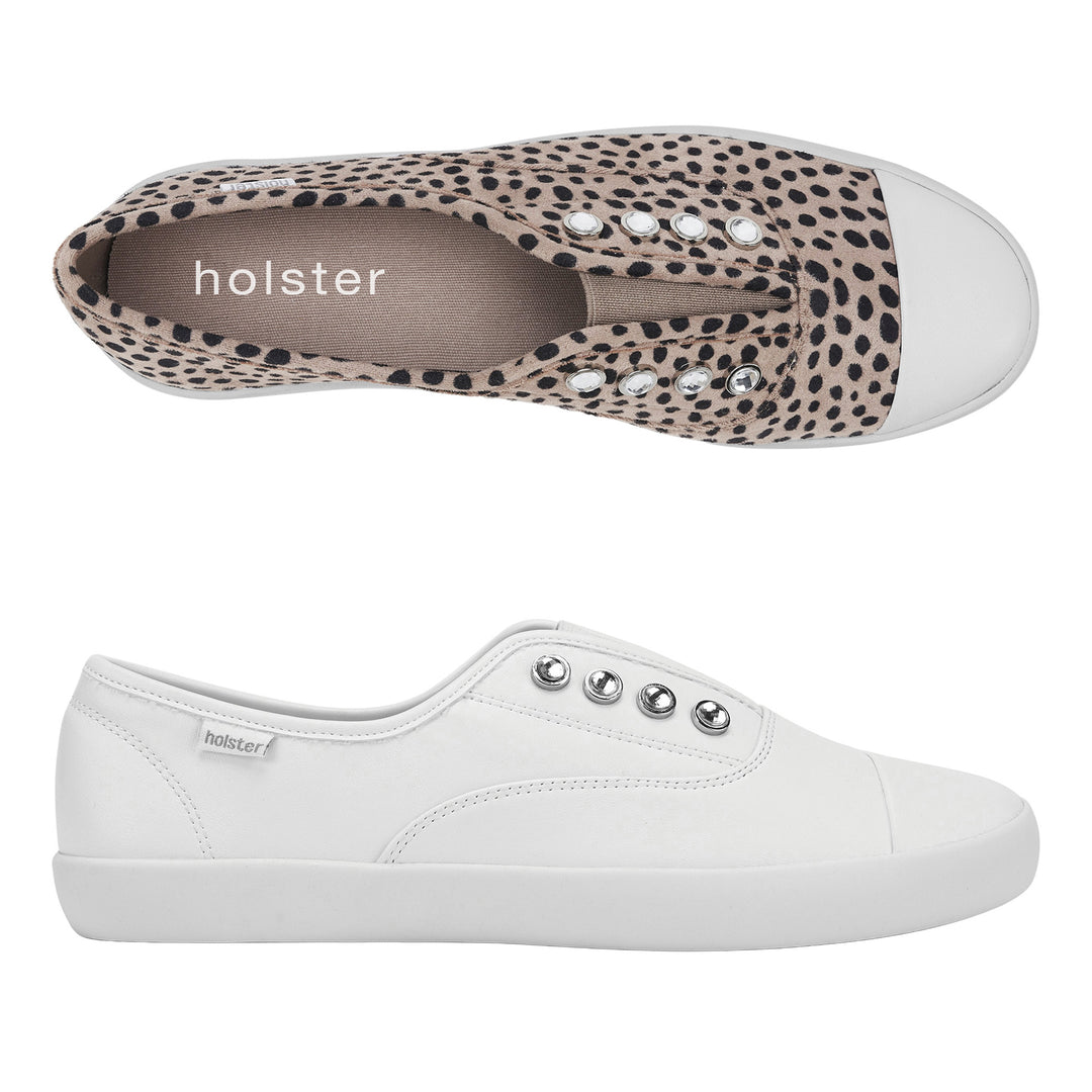 Ruby Bundle - Tan Cheetah / White holster Australia