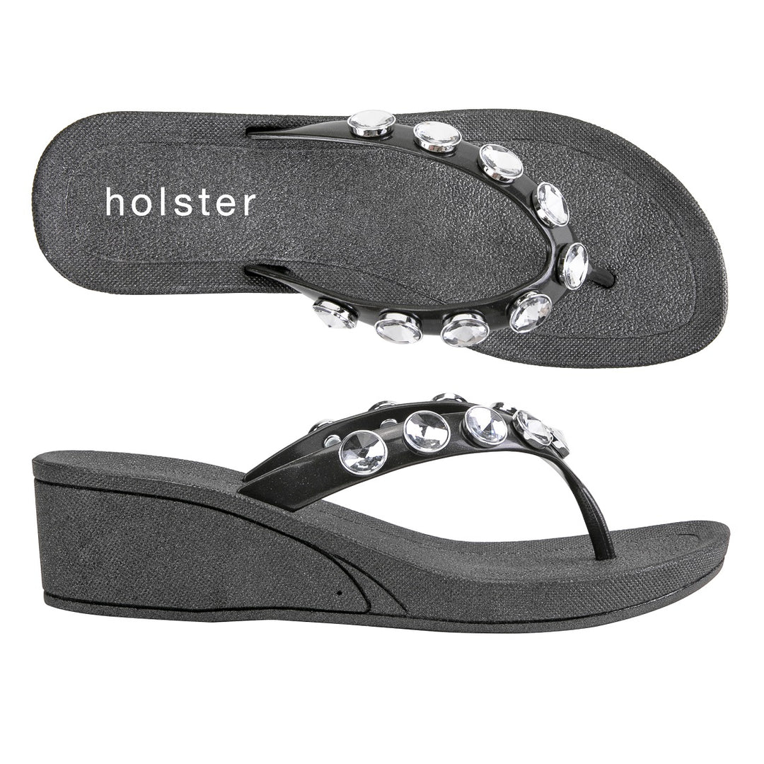 Neptune Wedge & Alice Wedge Bundle - Black / Champagne