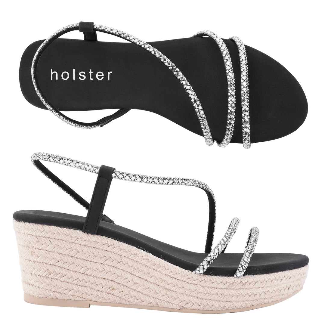 Geneva Espadrille - Black Holster Australia
