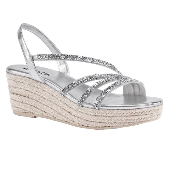 Party Espadrille - Silver holster Australia