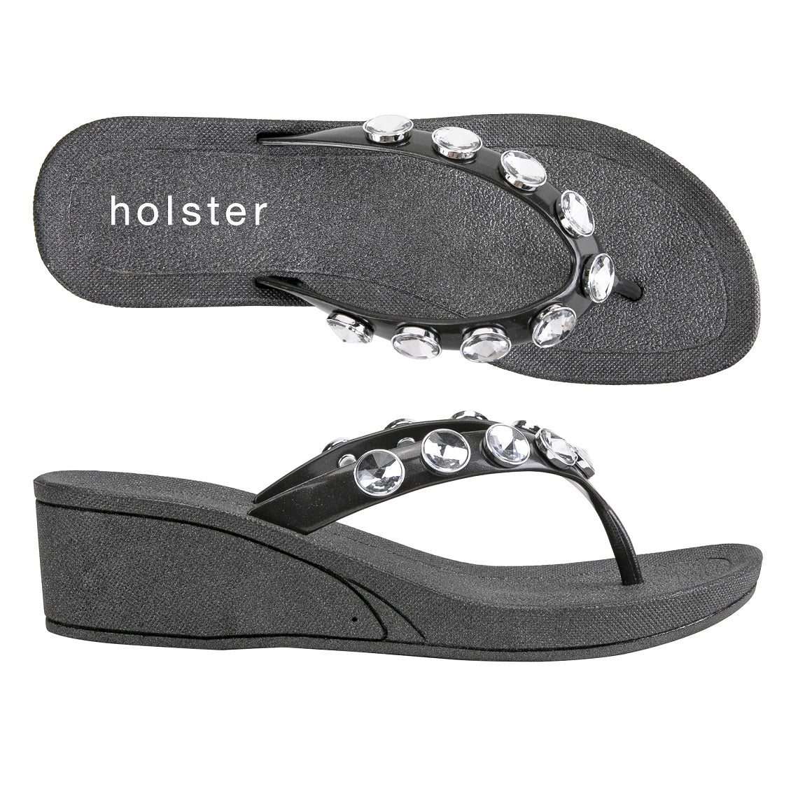 Neptune Wedge & Alice Wedge Bundle - Black / Champagne