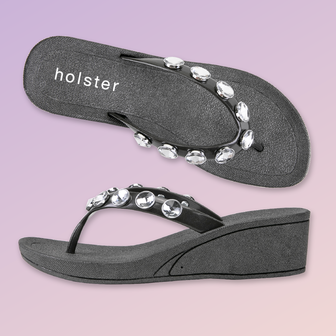 Neptune Wedge & Alice Wedge Bundle - Black / Champagne