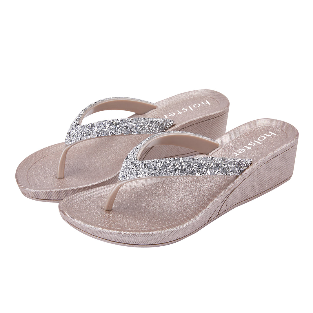Alora Wedge - Champagne