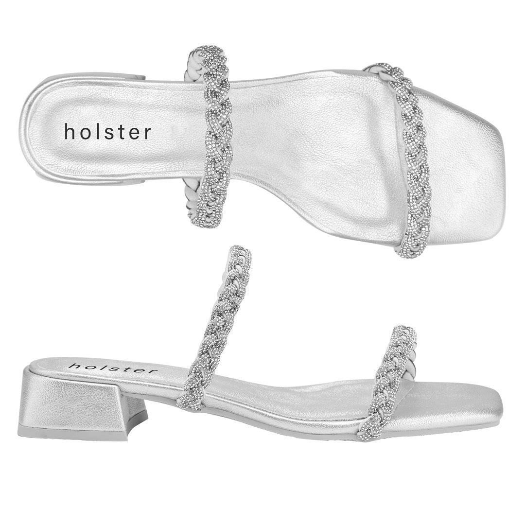 Tiana Heel - Silver holster Australia