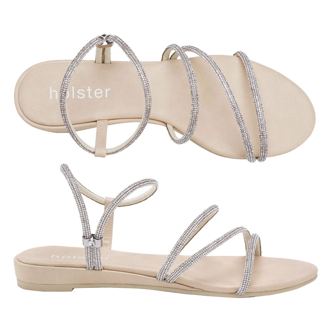 Viva Low Wedge - Beige holster Australia