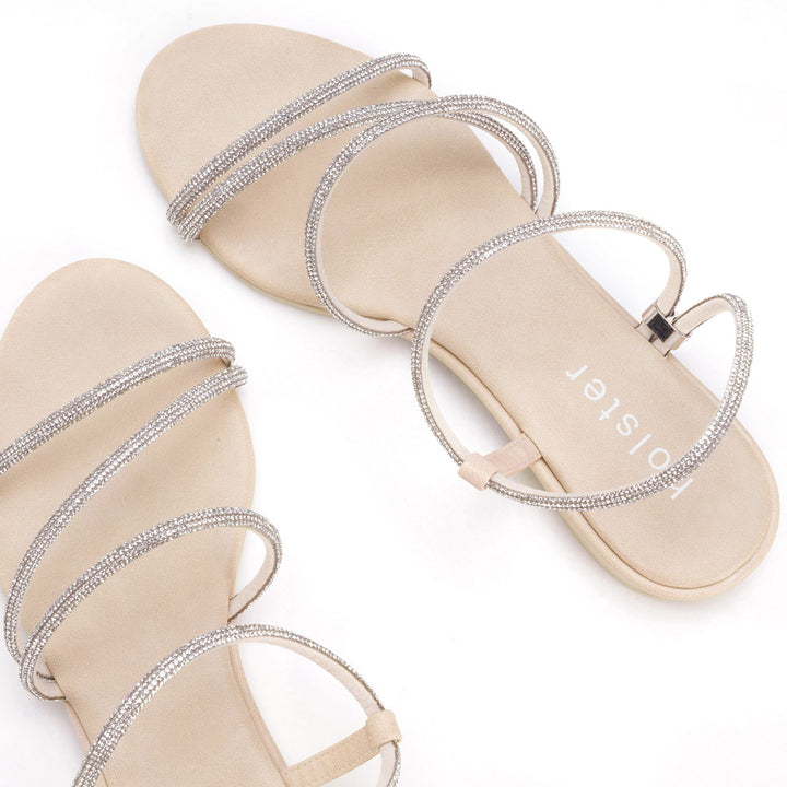 Viva Low Wedge - Beige holster Australia