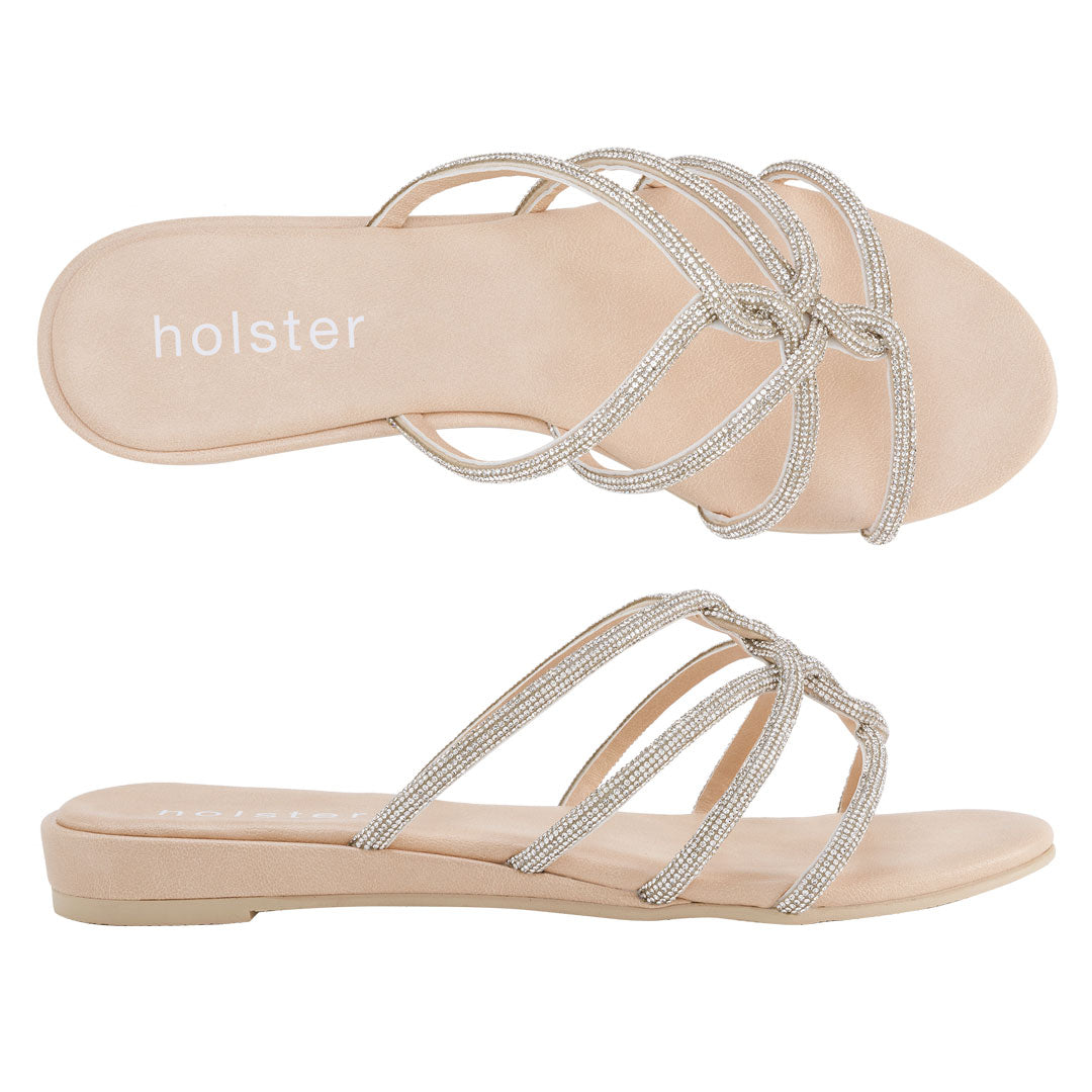 Sundance Low Wedge - Beige holster Australia