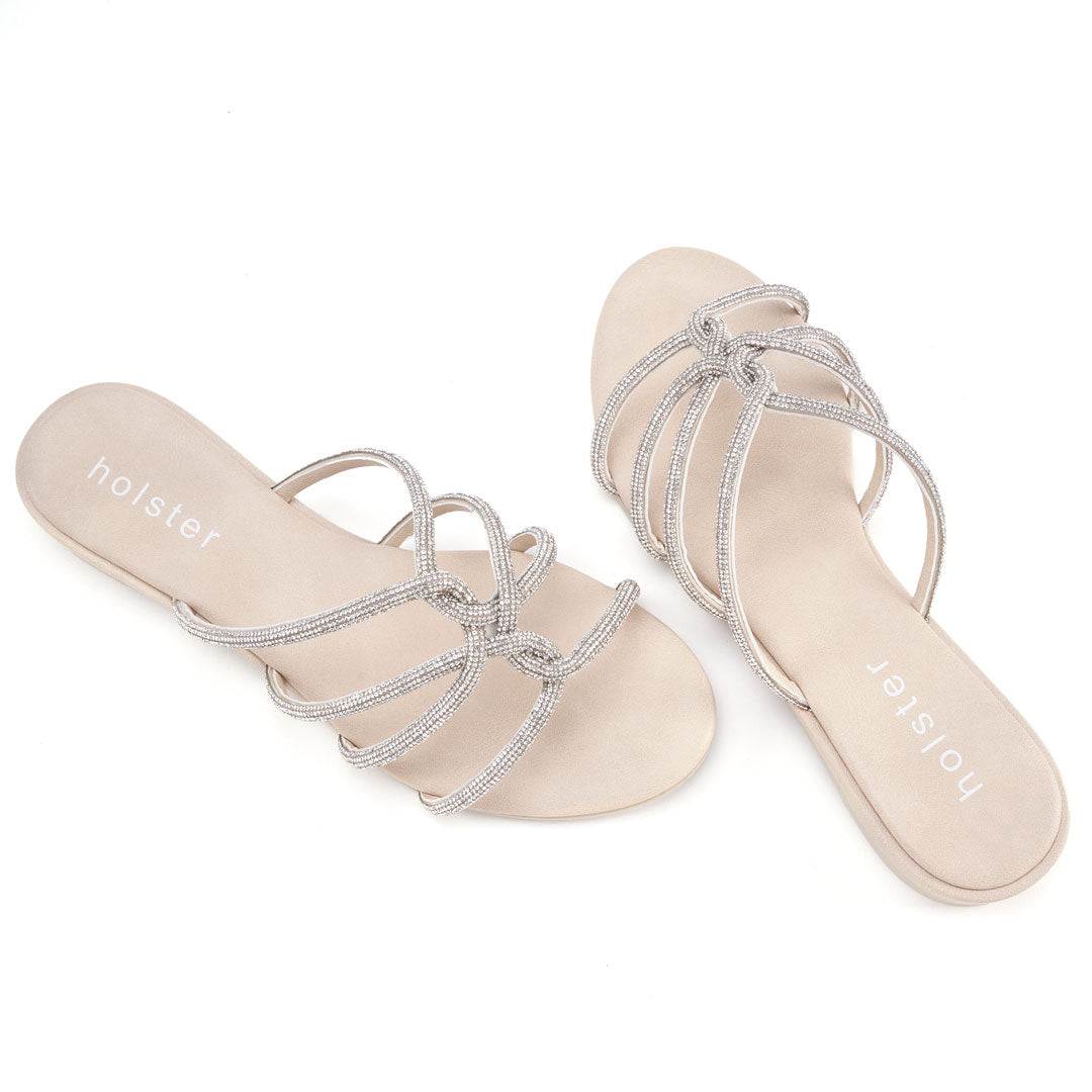 Sundance Low Wedge - Beige holster Australia