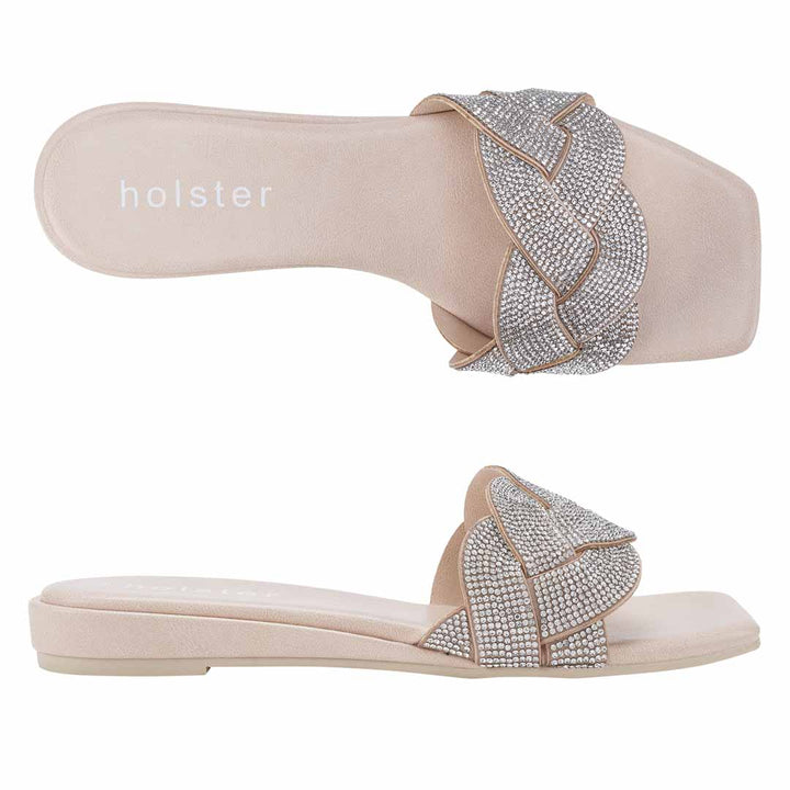 Anastasia Low Wedge Bundle - Beige / Black Holster Australia