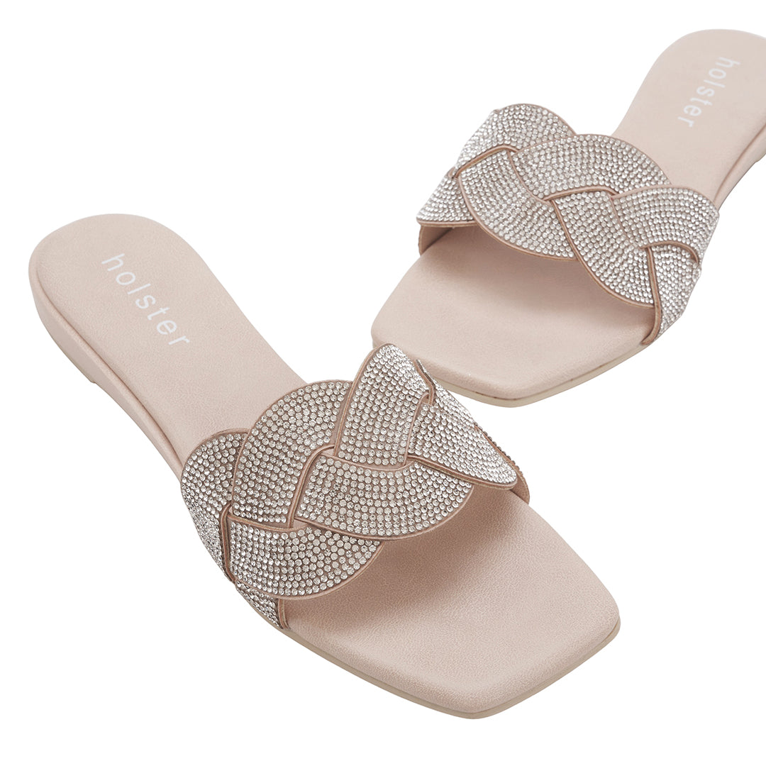 Anastasia Low Wedge Bundle - Beige / Black Holster Australia