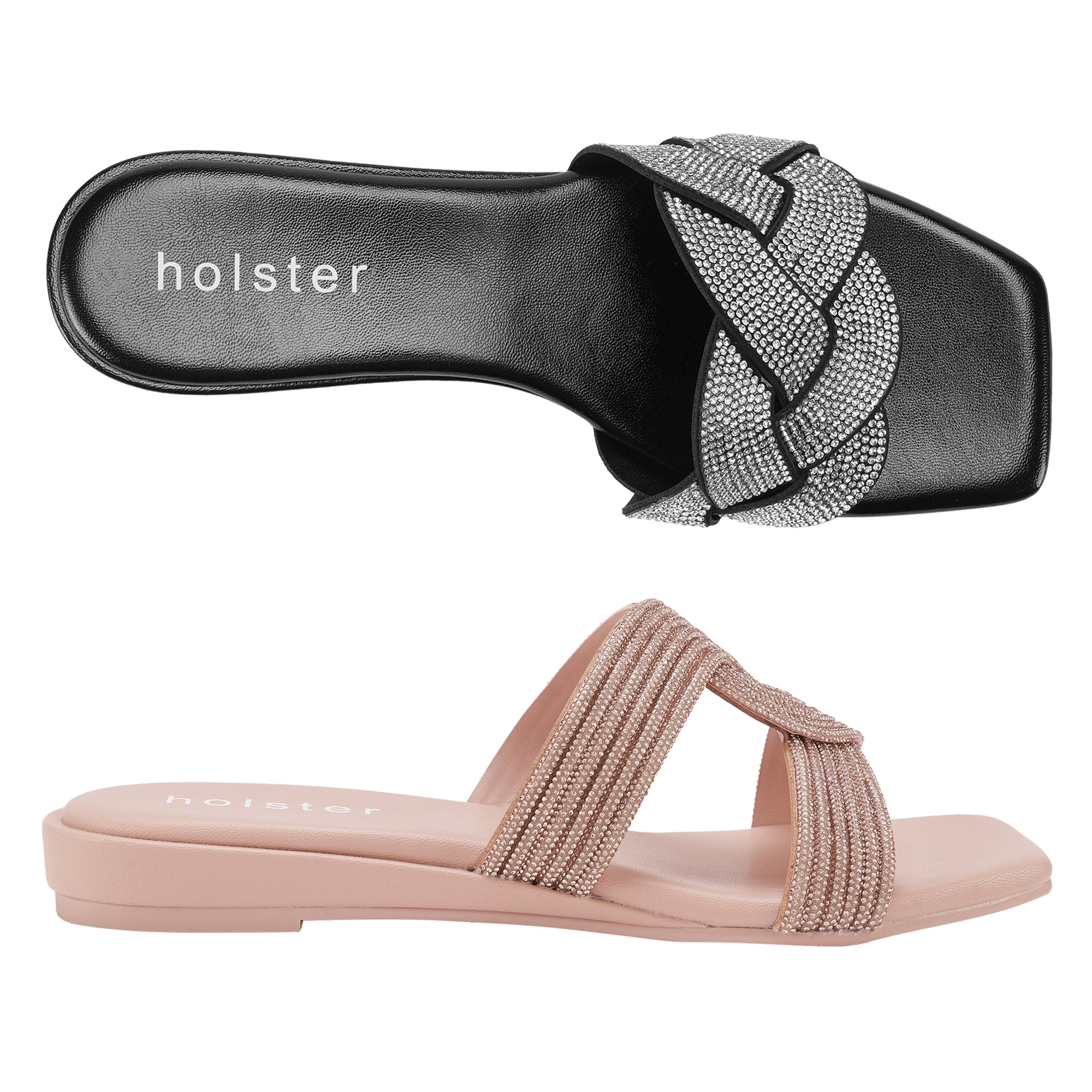 Anastasia Low Wedge Bundle - Black / Tan Holster Australia