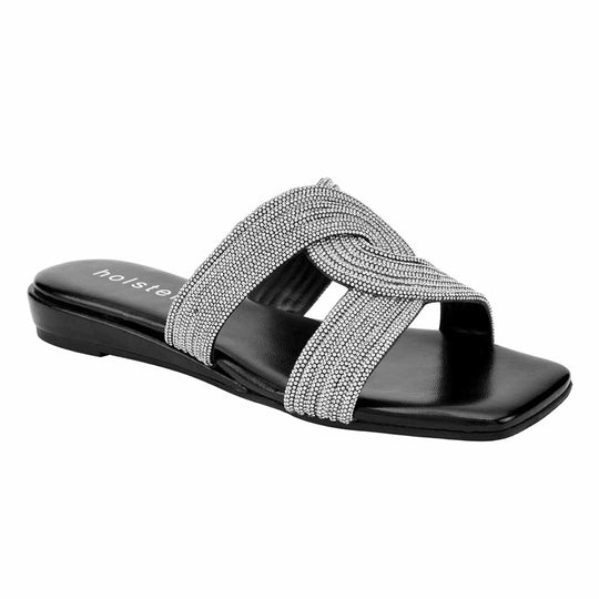 Zara Low Wedge Bundle - Black / Silver Holster Australia