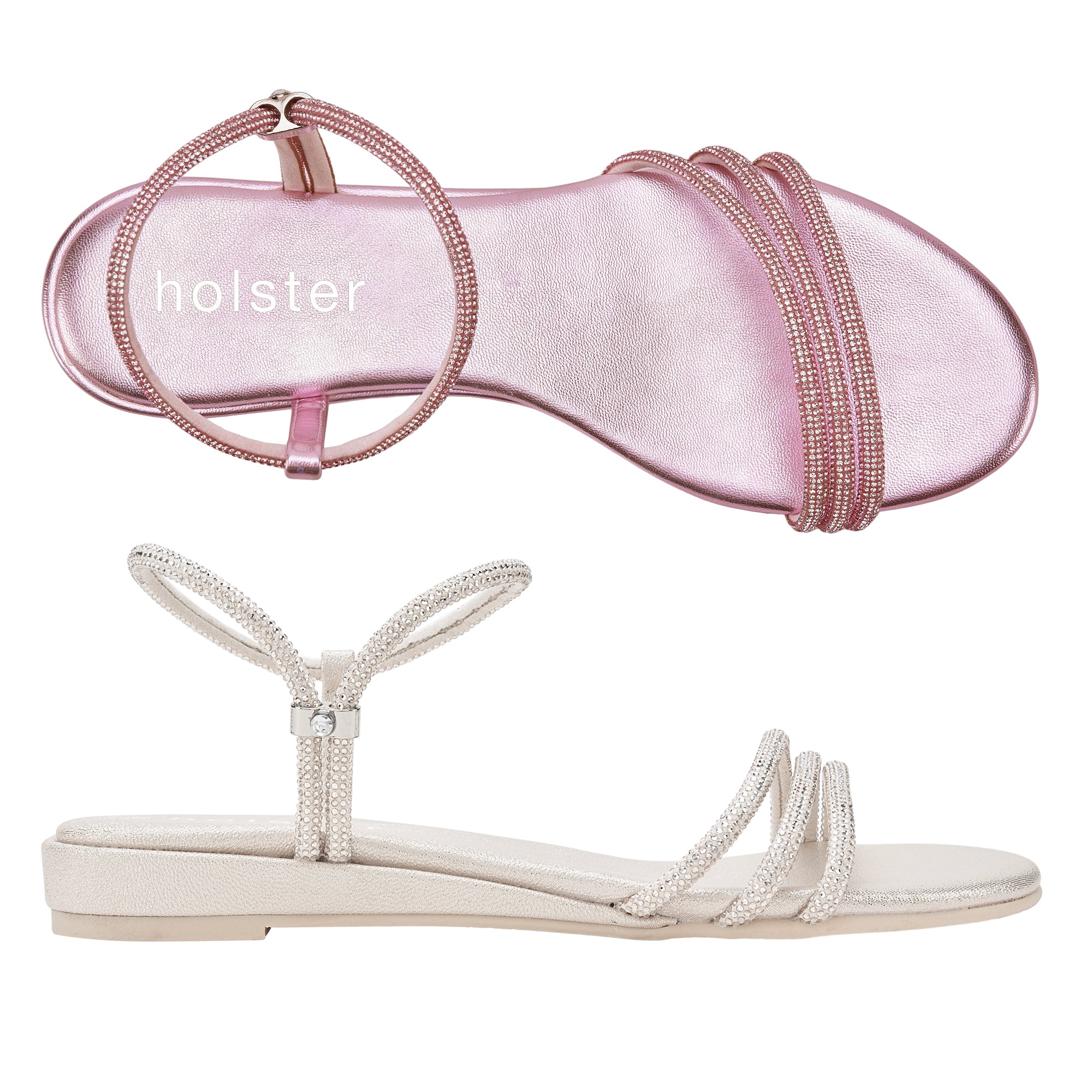 Revel Low Wedge Bundle - Pink / Light Gold Holster Australia