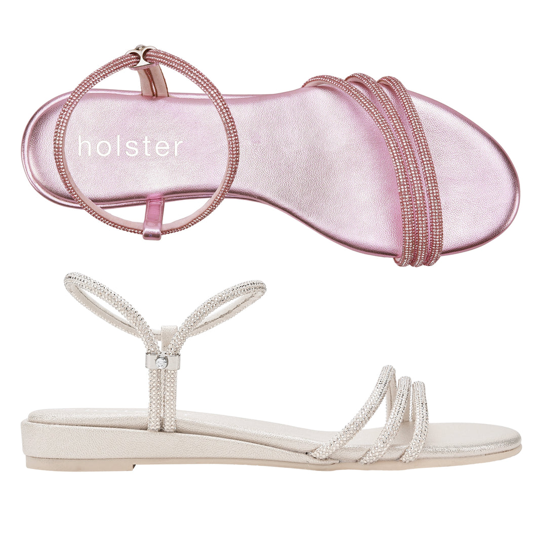 Revel Low Wedge Bundle - Pink / Light Gold Holster Australia