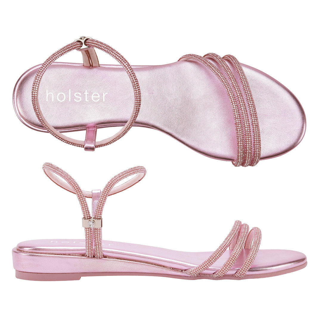 Revel Low Wedge Bundle - Pink / Light Gold Holster Australia