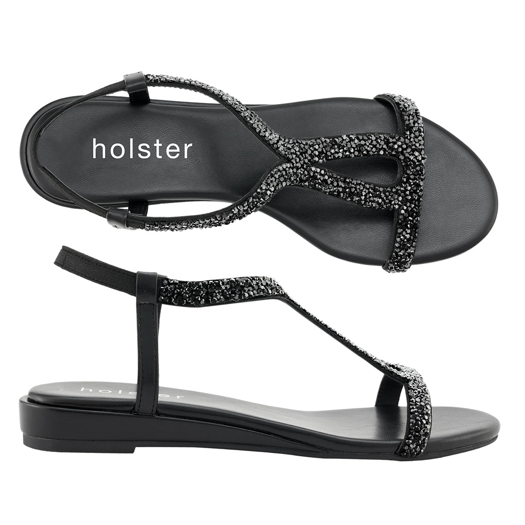 Strut Low Wedge - Black