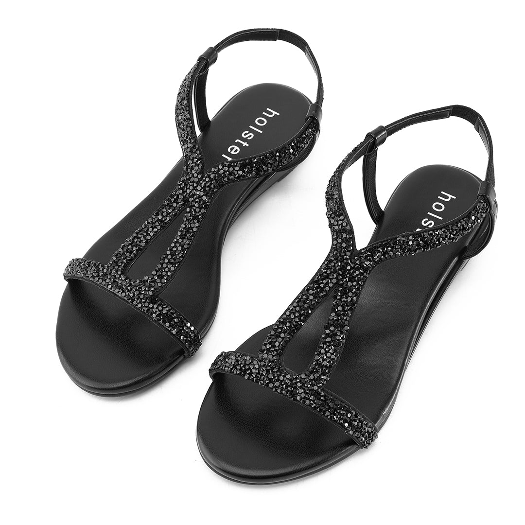Strut Low Wedge - Black