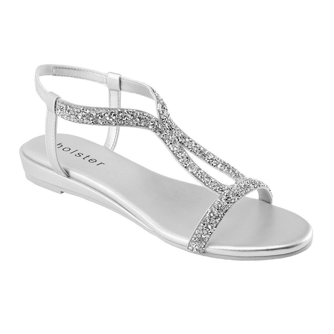 Strut Low Wedge - Silver