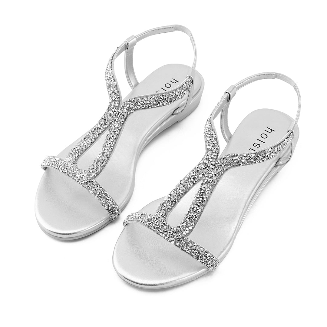 Strut Low Wedge - Silver