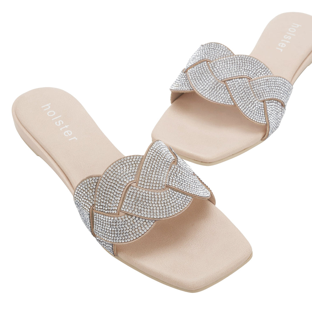 Anastasia Low Wedge - Beige Holster Australia