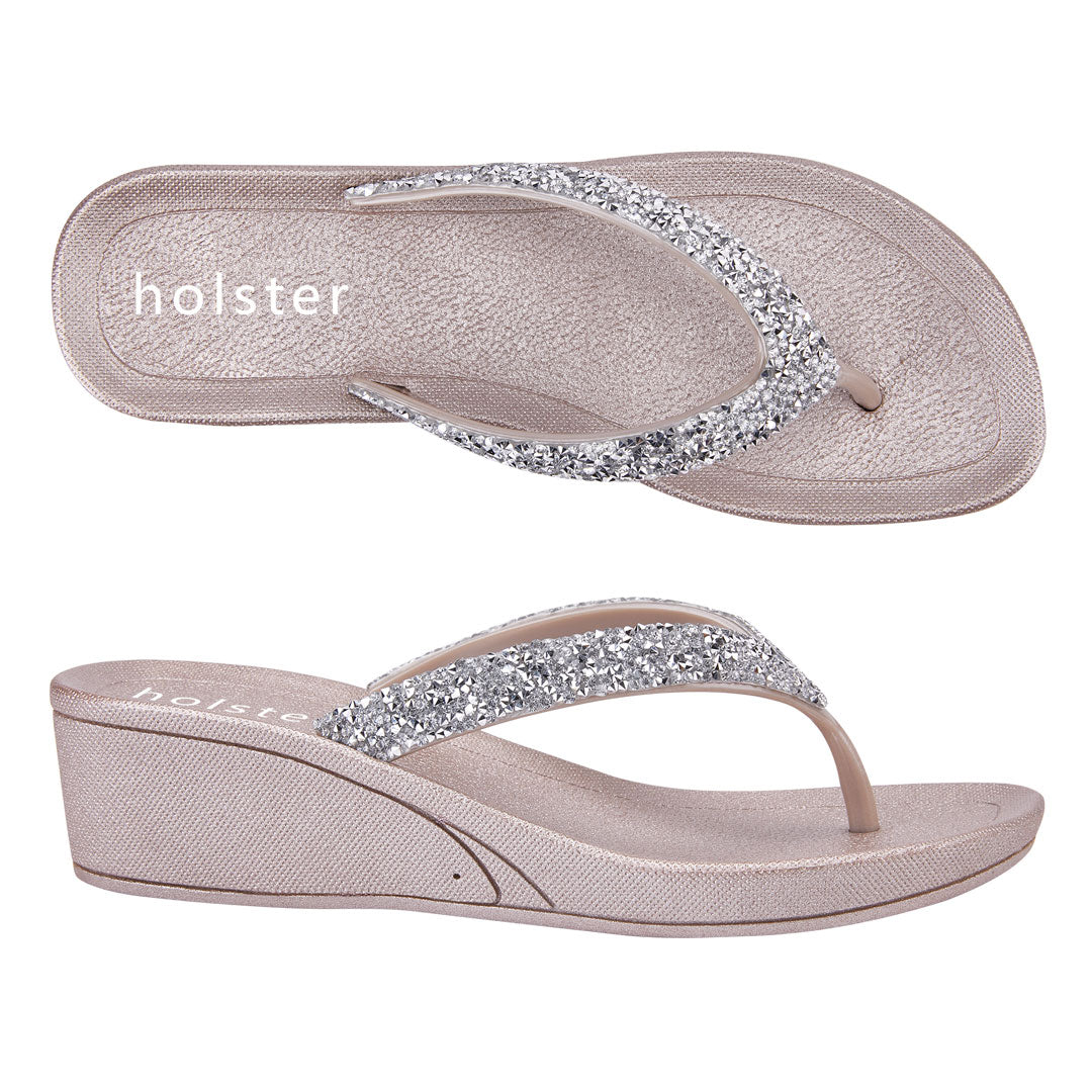 Alora Wedge - Champagne holster Australia