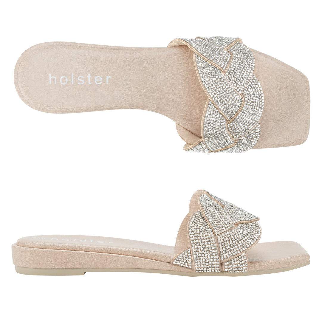 Anastasia Low Wedge - Beige Holster Australia