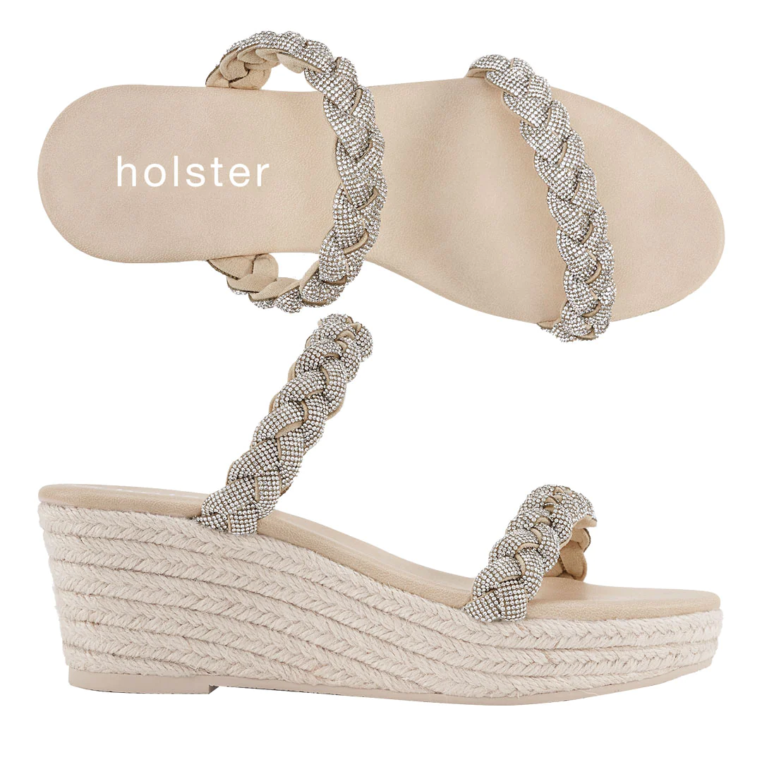 Tiara Espadrille - Beige holster Australia
