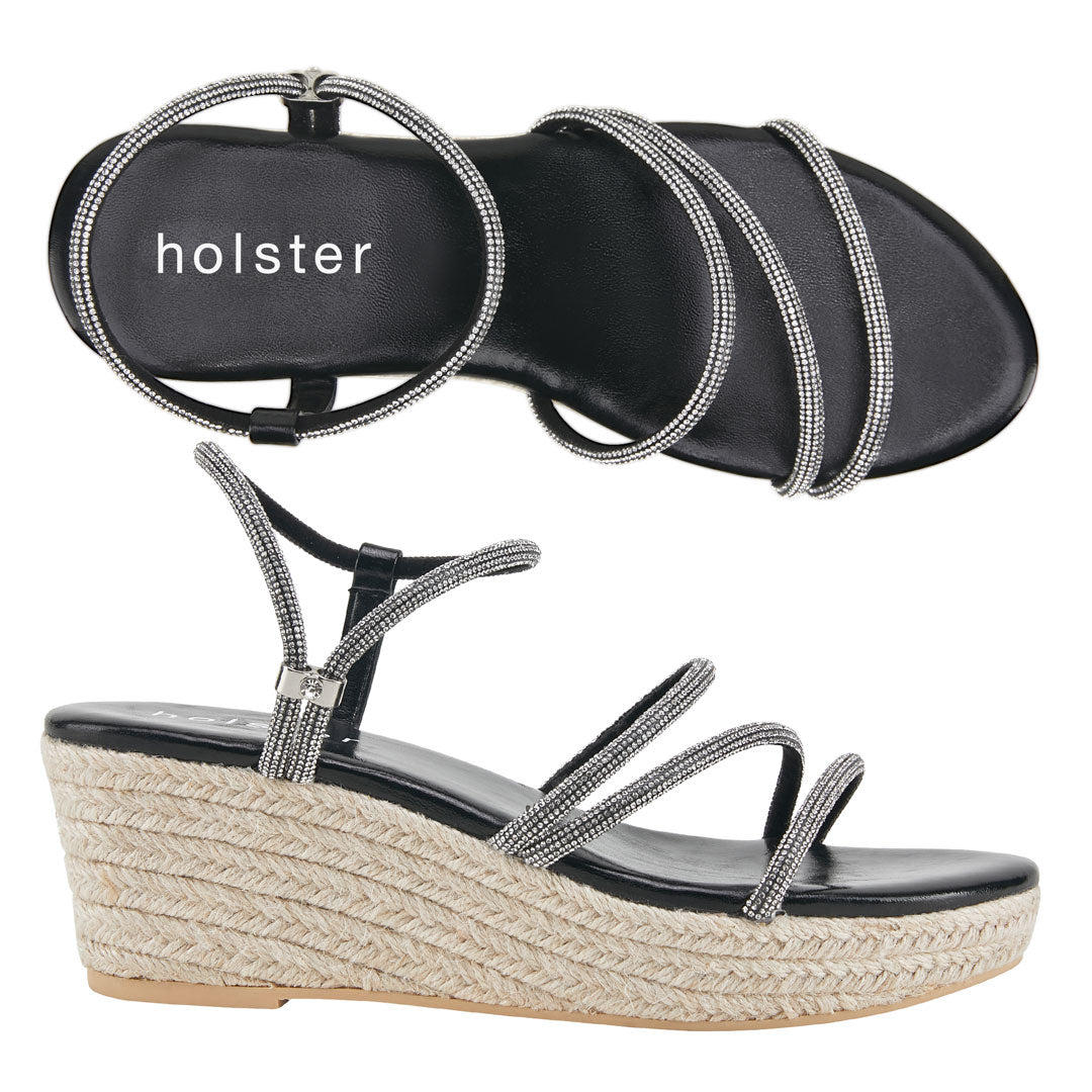 Viva Espadrille - Black holster Australia