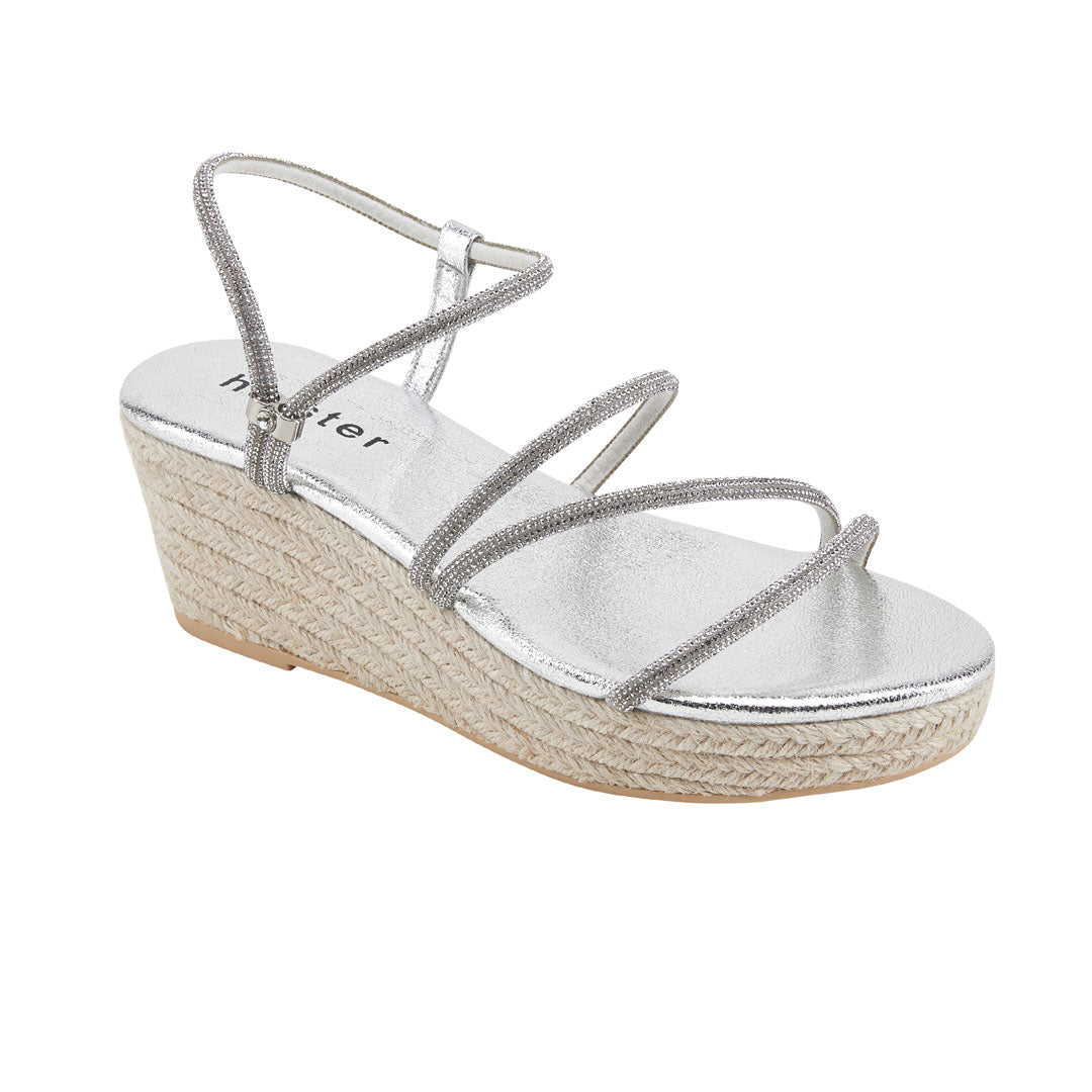 Viva Espadrille - Silver holster Australia