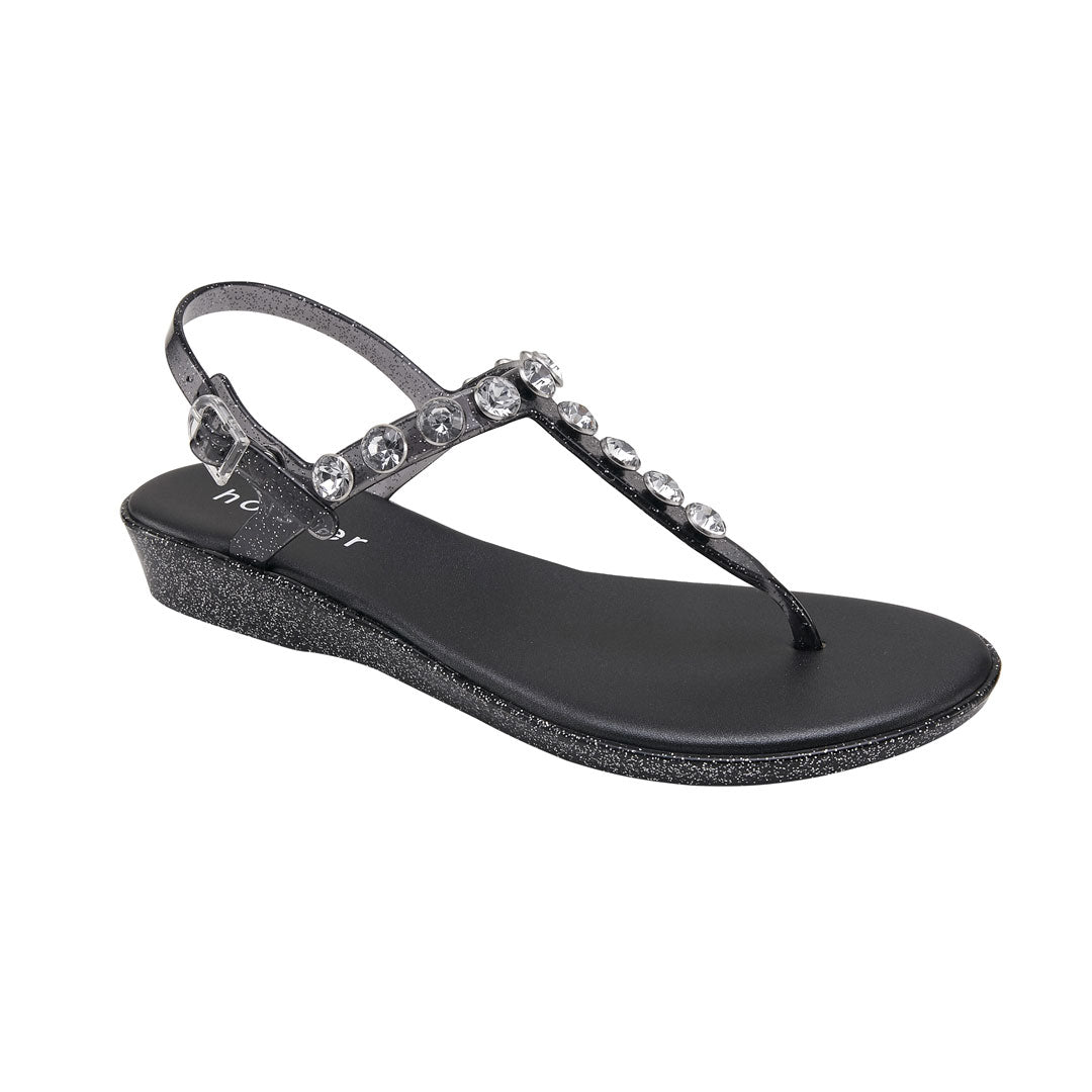 Amalfi Wedge - Clear Graphite Glitter holster Australia