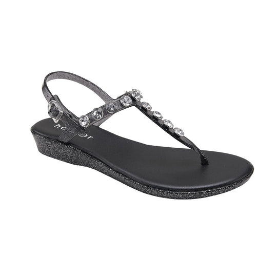 Amalfi Wedge - Clear Graphite Glitter holster Australia