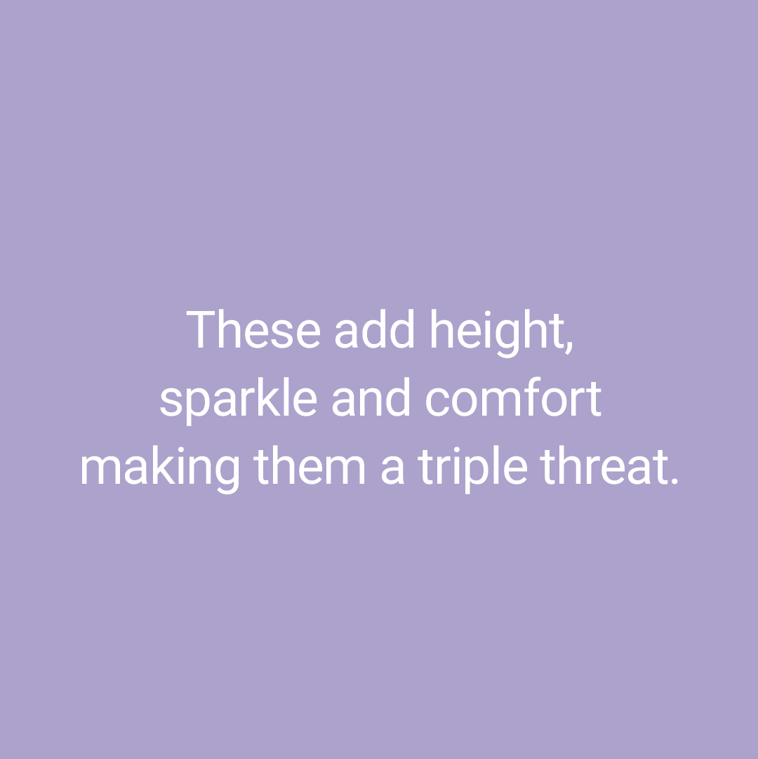 Amalfi Wedge - Clear Graphite Glitter holster Australia